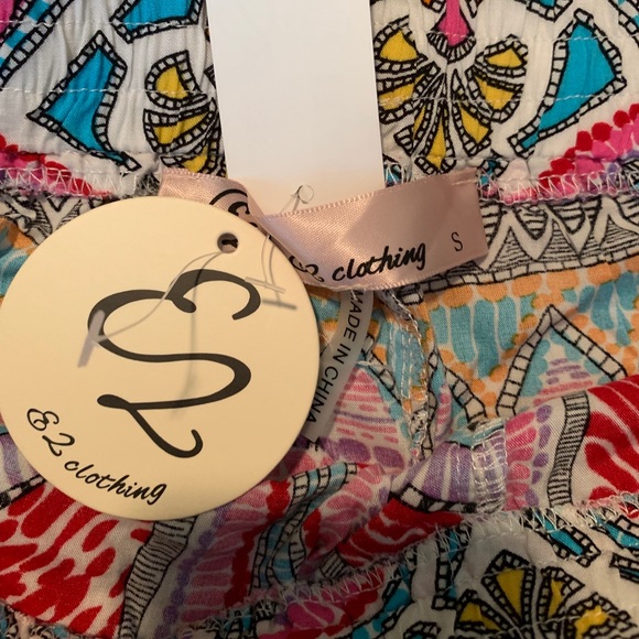 NWT TRIBAL PRINT AND CROCHET SHORTS SIZE SMALL - Picture 5 of 5